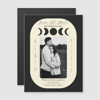 Lunar Luxe Black & Cream Moon Phase Bewaar de datu