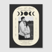 Lunar Luxe Black & Cream Moon Phase Bewaar de datu (Voorkant)