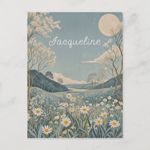 Lunar Meadow gepersonaliseerd Briefkaart