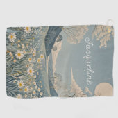 Lunar Meadow gepersonaliseerd Golfhanddoek (Horizontaal)