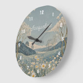 Lunar Meadow gepersonaliseerd Grote Klok (Hoek)