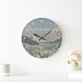 Lunar Meadow gepersonaliseerd Grote Klok (Huis)