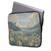 Lunar Meadow gepersonaliseerd Laptop Sleeve (Voorkant Links)