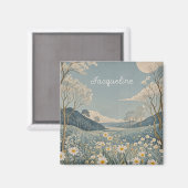 Lunar Meadow gepersonaliseerd Magneet (Voorkant / Achterkant)
