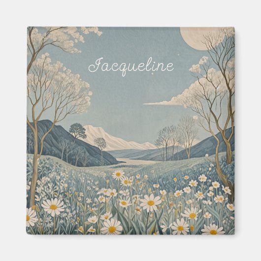 Lunar Meadow gepersonaliseerd Magneet (Voorkant)