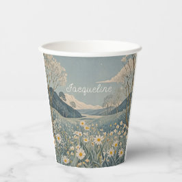 Lunar Meadow gepersonaliseerd Papieren Bekers