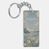 Lunar Meadow gepersonaliseerd Sleutelhanger (Voorkant Links)