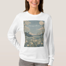 Lunar Meadow gepersonaliseerd T-shirt