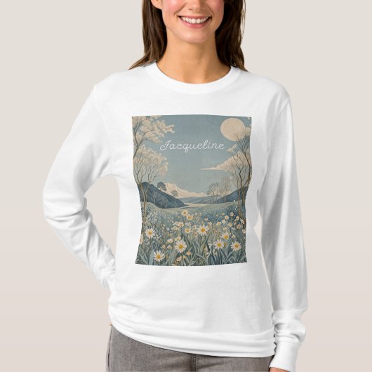 Lunar Meadow gepersonaliseerd T-shirt (Voorkant)