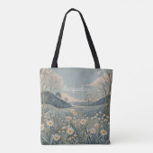Lunar Meadow gepersonaliseerd Tote Bag (Achterkant)