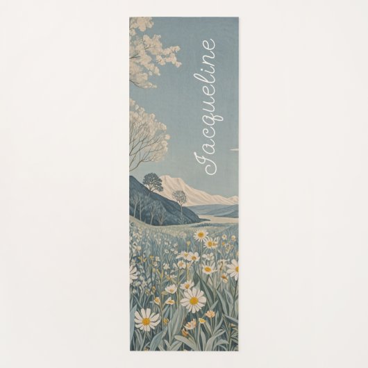 Lunar Meadow gepersonaliseerd Yogamat (Voorkant)