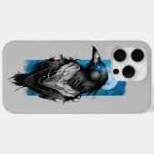 Lunar Messenger: Raaf bij maanlicht Nacht Case-Mate iPhone Case (Achterkant (horizontaal))