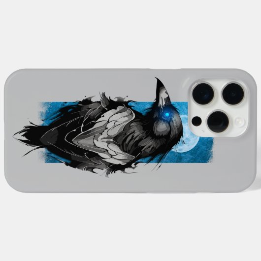 Lunar Messenger: Raaf bij maanlicht Nacht Case-Mate iPhone Case (Achterkant (horizontaal))