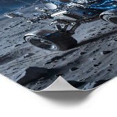Lunar Mind — Maan Rover AI Computer Poster (Hoek)