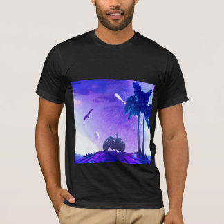 - Lunar Mirage – Palestinian Digital Art T‑Shirt T-shirt