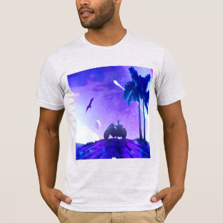 - Lunar Mirage – Palestinian Digital Art T‑Shirt T-shirt