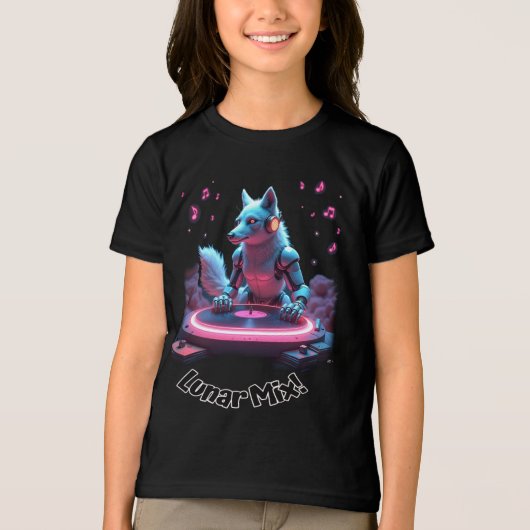 Lunar Mix, Wolf Beats Tri-Blend Shirt (Voorkant)