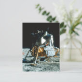 Lunar-module op de maan briefkaart (Staand voorkant)