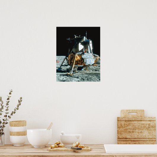 Lunar-module op de maan poster (Keuken)