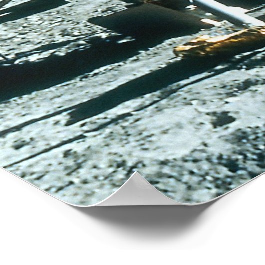 Lunar-module op de maan poster (Hoek)