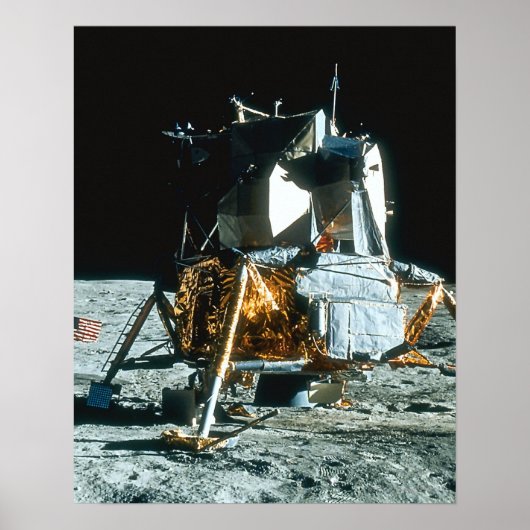 Lunar-module op de maan poster (Voorkant)