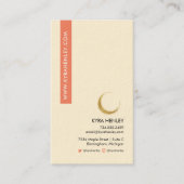 Lunar Moon Floral Celestial Modern Esoteric Visitekaartje (Voorkant)