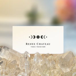 Lunar Moon Phases Astrology Yoga Teacher Visitekaartje