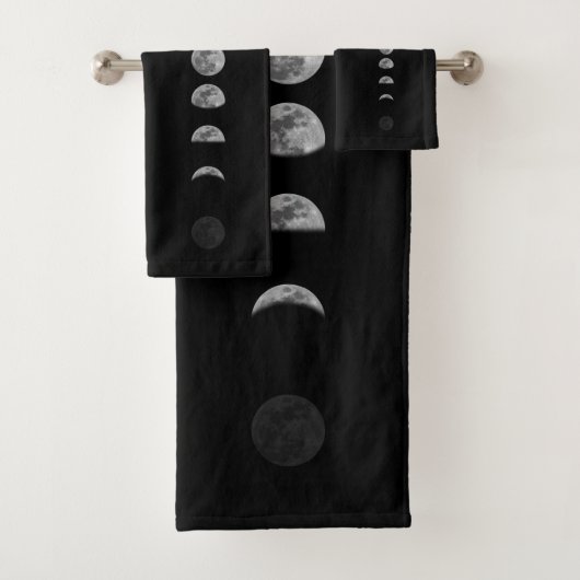 Lunar Moon Phases Celestial Bad Handdoek (Insitu)