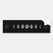 Lunar Moon Phases Celestial Bumpersticker (Voorkant)