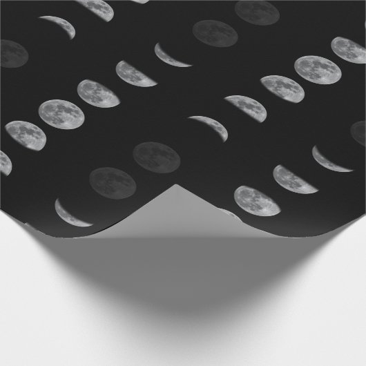 Lunar Moon Phases Celestial Cadeaupapier (Hoek)