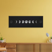 Lunar Moon Phases Celestial Canvas Afdruk (Insitu (Woonkamer))