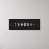 Lunar Moon Phases Celestial Canvas Afdruk (Voorkant)