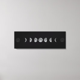 Lunar Moon Phases Celestial Canvas Afdruk
