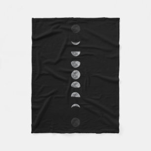 Lunar Moon Phases Celestial Fleece Deken
