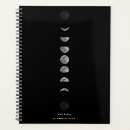 Lunar Moon Phases Celestial Gepersonaliseerd Name Planner