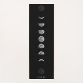 Lunar Moon Phases Celestial Gepersonaliseerd Name Yogamat (Voorkant)