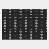Lunar Moon Phases Celestial Inpakpapier Vel (Voorkant 3)
