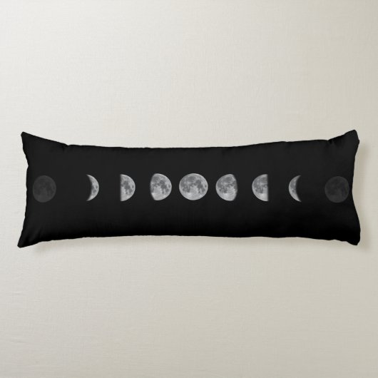 Lunar Moon Phases Celestial Lichaamskussen (Voorkant)