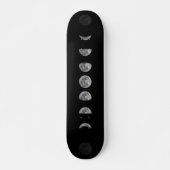 Lunar Moon Phases Celestial Persoonlijk Skateboard (Voorkant)