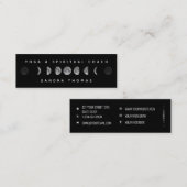 Lunar Moon Phases Celestial Yogi & Spirituele Coac Mini Visitekaartje (Voorkant / Achterkant)