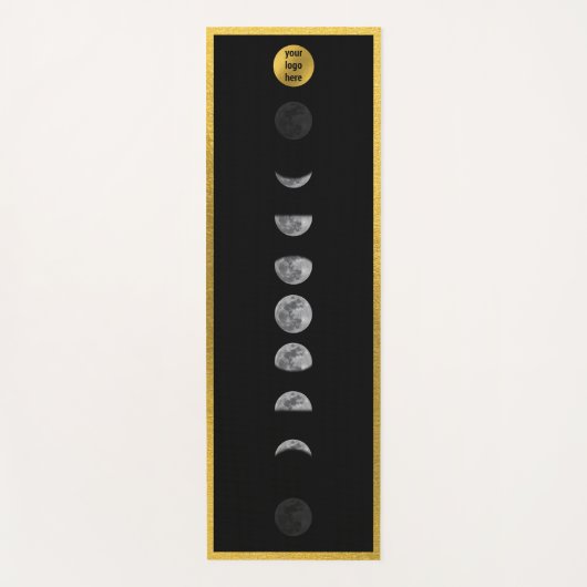 Lunar Moon Phases Studio Instructor Business Logo Yogamat (Voorkant)