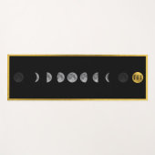 Lunar Moon Phases Studio Instructor Business Logo Yogamat (Voorkant (horizontaal))