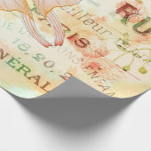 Lunar Moth en Rozen Ephemera Cadeaupapier (Hoek)