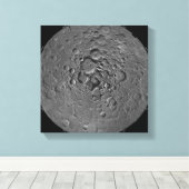 Lunar mozaïek van het noordpoolgebied van de m canvas afdruk (Insitu (Houten vloer))