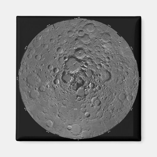 Lunar mozaïek van het noordpoolgebied van de m magneet (Voorkant)