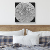 Lunar mozaïek van het zuidpoolgebied van de m canvas afdruk (Insitu (Slaapkamer))