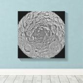 Lunar mozaïek van het zuidpoolgebied van de m canvas afdruk (Insitu (Houten vloer))