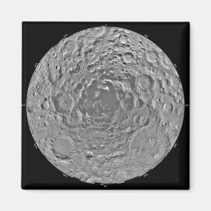 Lunar mozaïek van het zuidpoolgebied van de m magneet