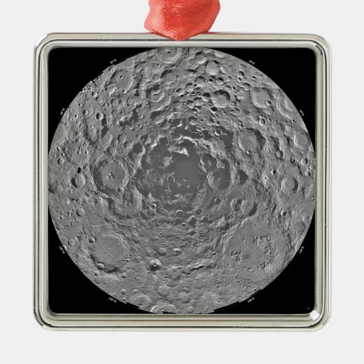 Lunar mozaïek van het zuidpoolgebied van de m metalen ornament (Voorkant)