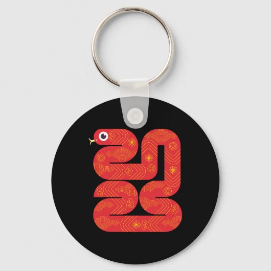 Lunar New Year 2025 - Year Of The Snake Sleutelhanger (Voorkant)